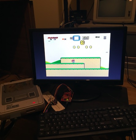 Super Nintendo with PS/2 Keyboard